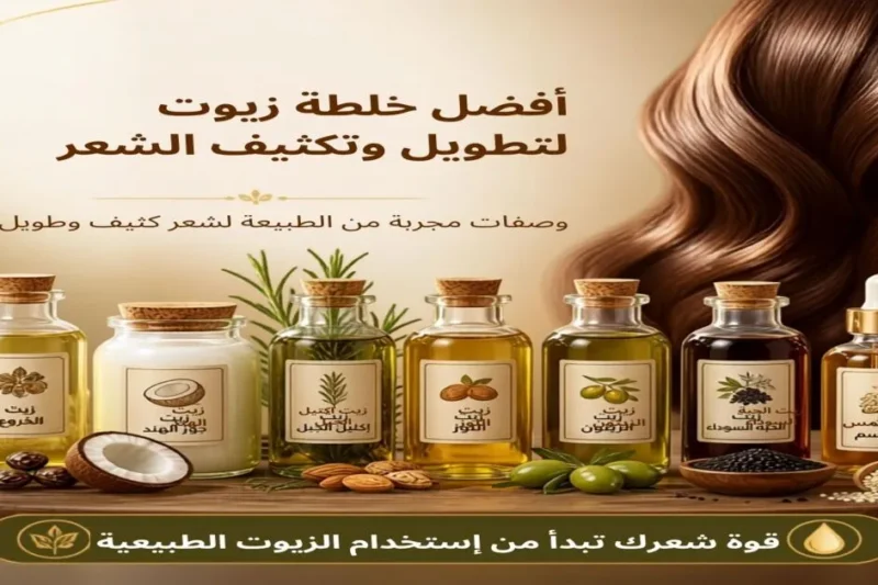 أفضل خلطة زيوت لتطويل وتكثيف الشعر: وصفات مجربة من الطبيعة