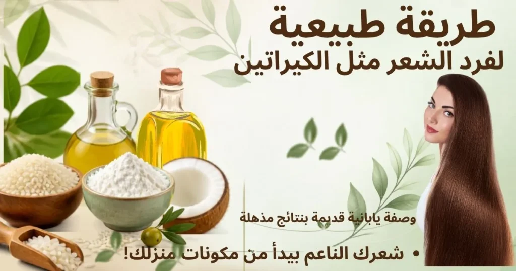 طريقة طبيعية لفرد الشعر مثل الكيراتين