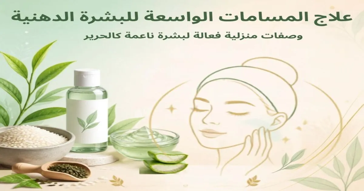 علاج المسامات الواسعة للبشرة الدهنية في المنزل: وصفات وخطوات مجربة