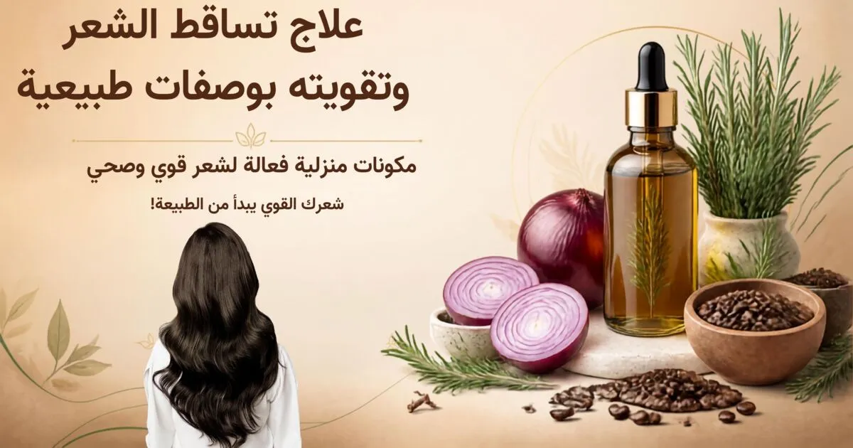 علاج تساقط الشعر في المنزل للنساء: 3 وصفات طبيعية فعالة لشعر كثيف وقوي